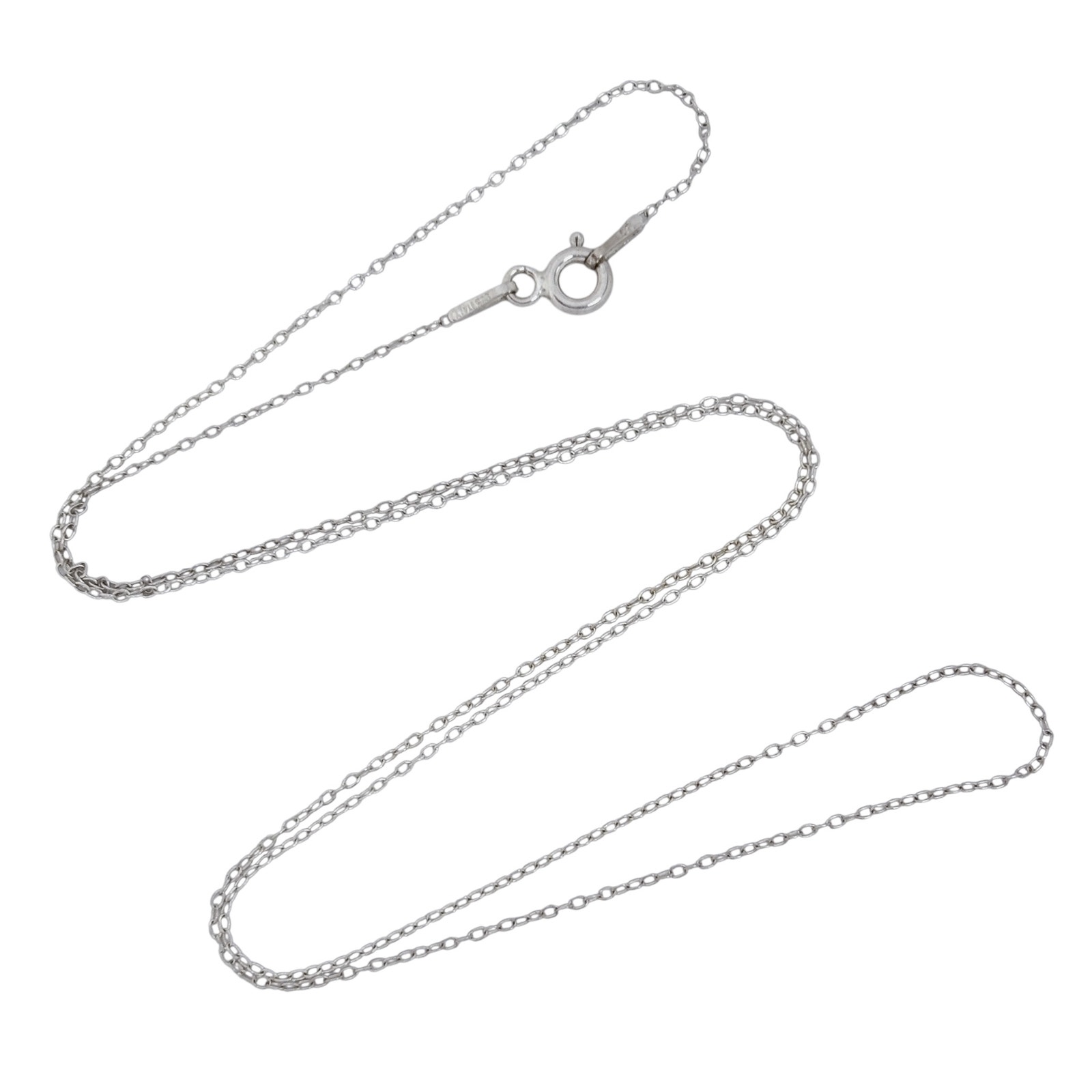 Estate Italy Sterling Silver 925 09mm Cable Link Chain Necklace 19 35$